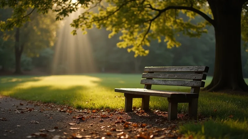 The Park Bench Where They Sat Thirty Years Apart