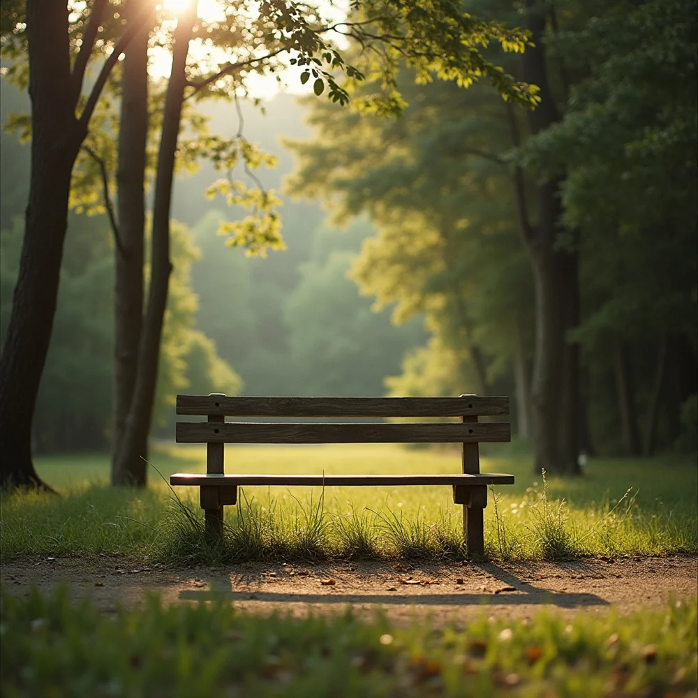 The Park Bench Where They Sat Thirty Years Apart
